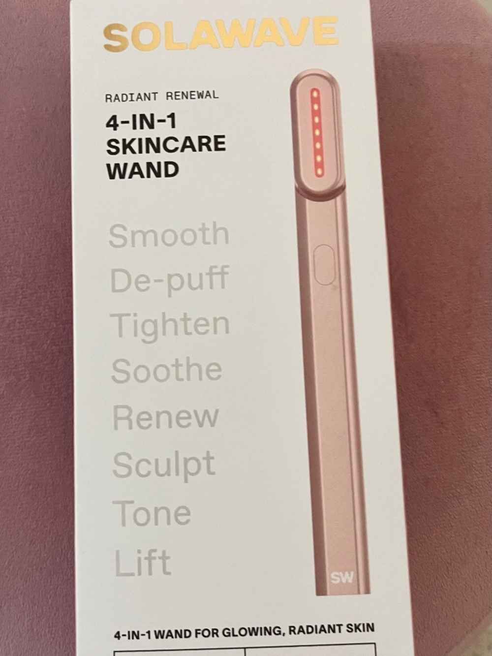New Solawave 4-in-1 Radiant Renewal Skincare Wand